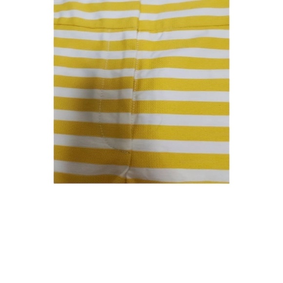🌺ANN TAYLOR LOFT “The Riviera” Boat Shorts in Yellow / White Stripes Size 0 NWT🌺 - Picture 5 of 11